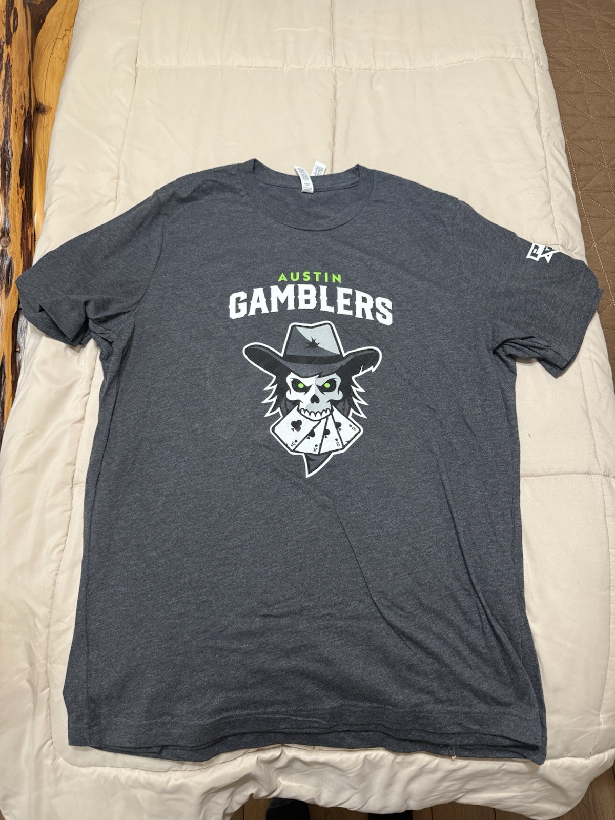 NWOT Austin Gamblers PBR Teams Gray T-Shirt L