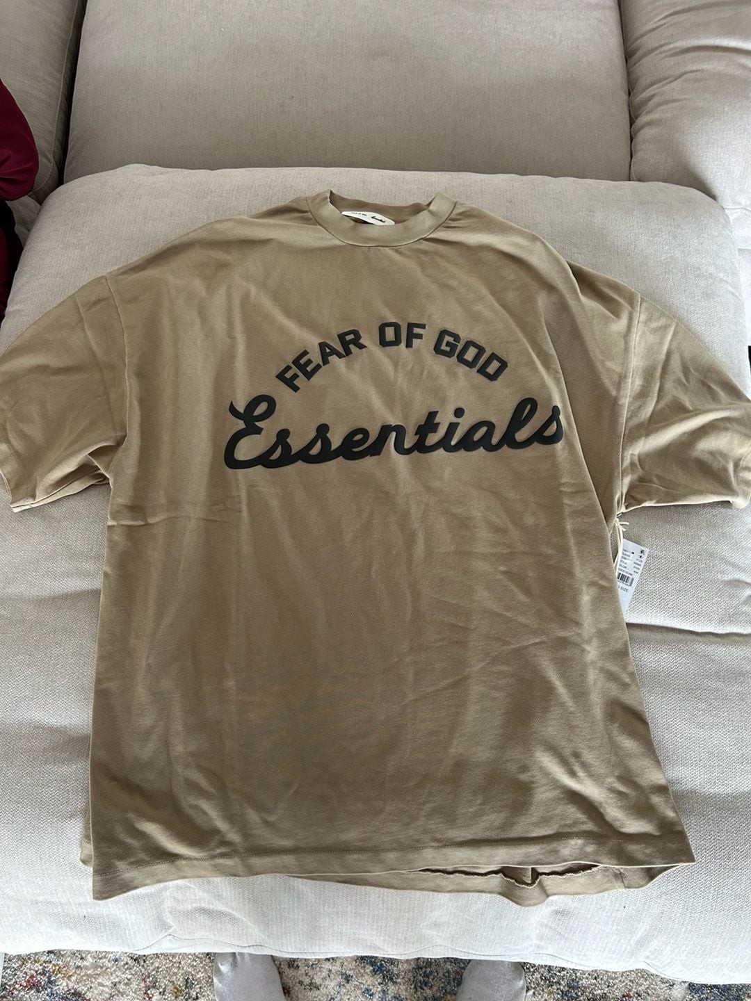 Fear of God Essentials Training &rsquo;90s Short Sleeve T-Shirt in Faded Dune