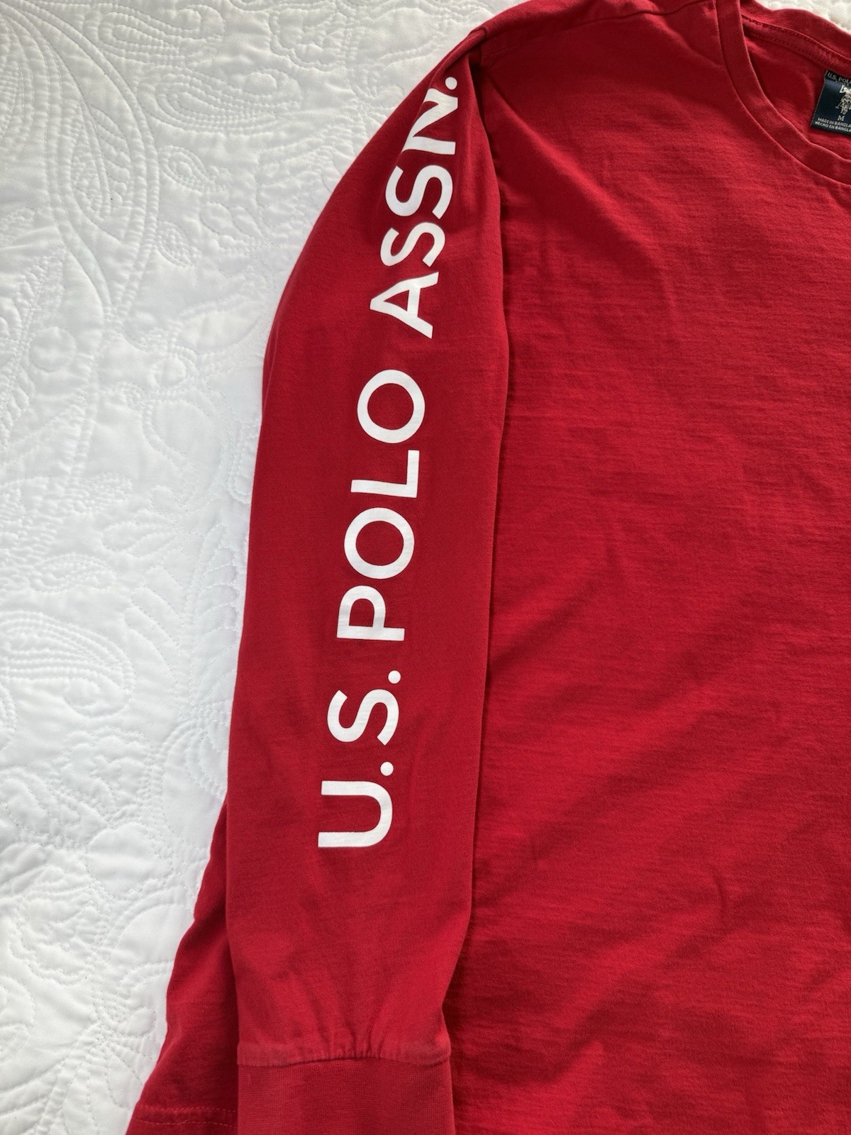 U.S. Polo Assn Graphic Classic Long Sleeve T-shirt USPA Preppy Blokecore Indie M