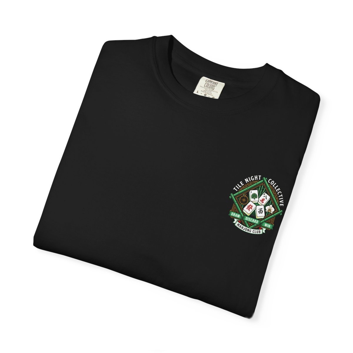 Mahjong Club Tile Night Collective Graphic Logo T-Shirt