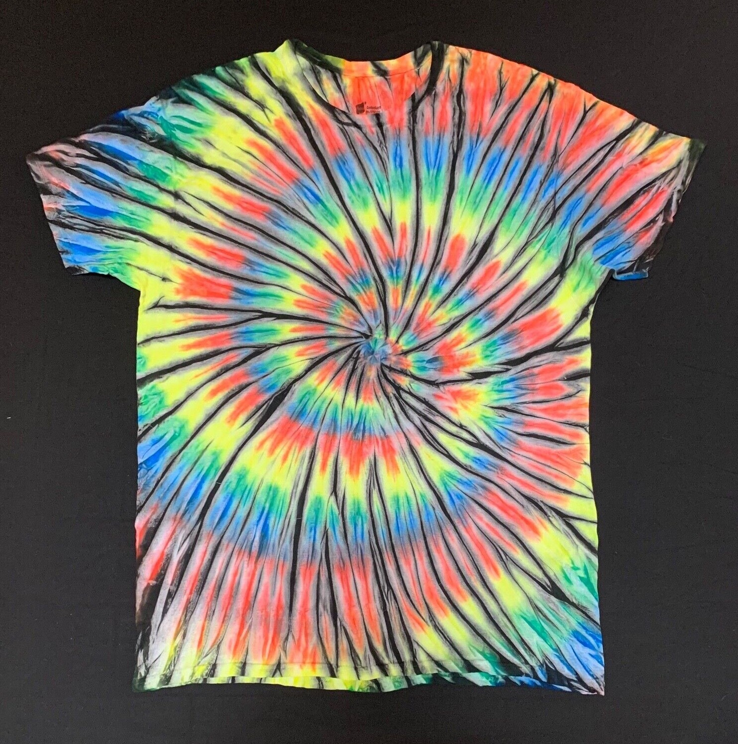 *New* 2XL – Sm Handmade Tie Dye, Pinwheel, Crew Neck