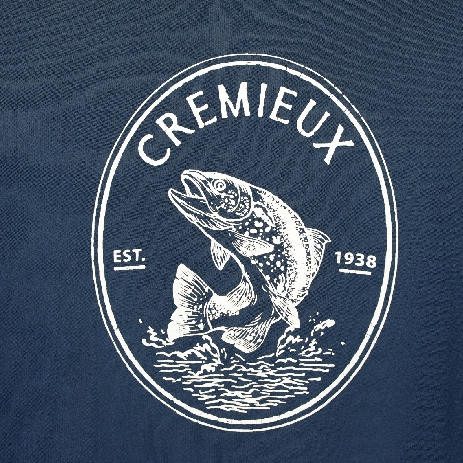 Cremieux Men&rsquo;s Long Sleeve Shirt M Blue Solid National Park Fish 100% Cotton NWT
