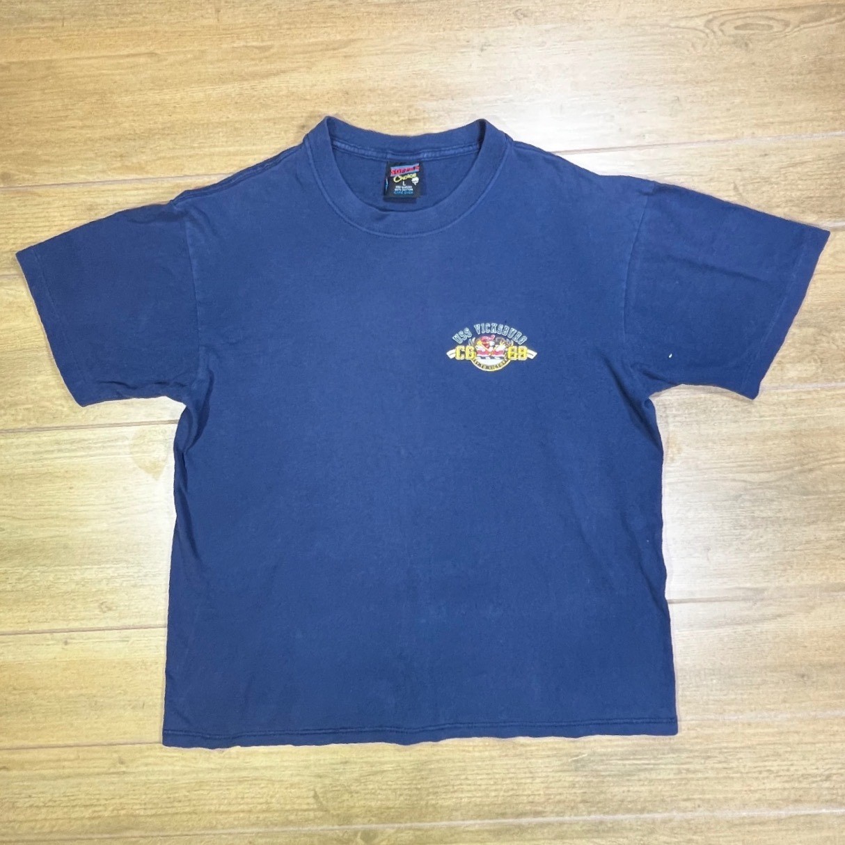 Navy USS Vicksburg CG69 US Navy Ship T Shirt Mens Sz Large vintage military