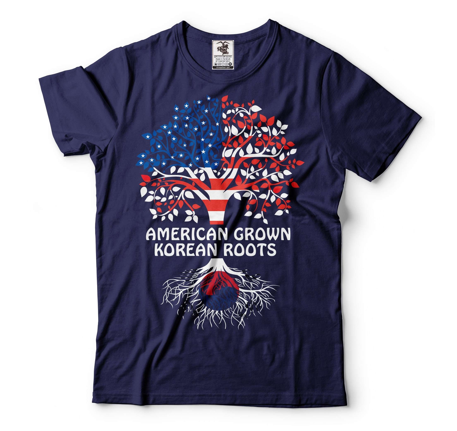 American Grown Korean Roots Shirt South Korea USA Shirts South Korea Flag Tee