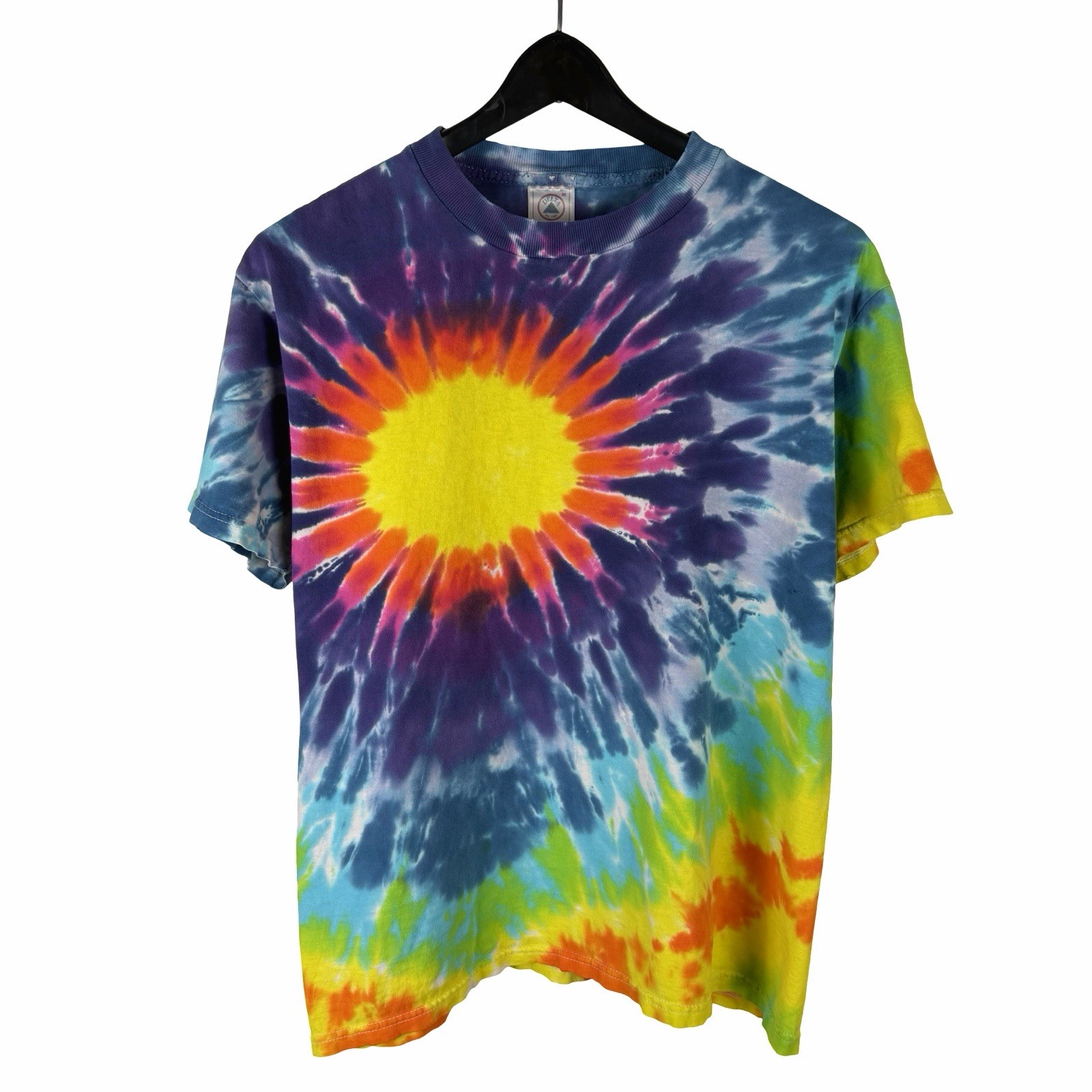 Vintage 90s Delta Pro Weight Tie Dye Hippie Style Blank Shirt Size M