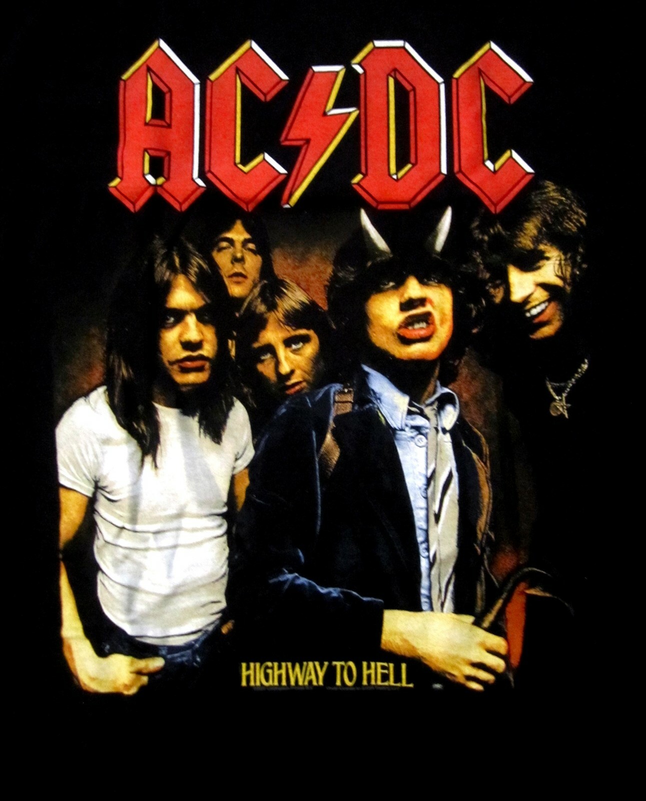 AC/DC cd cvr HIGHWAY TO HELL Official Black SHIRT Size MED new