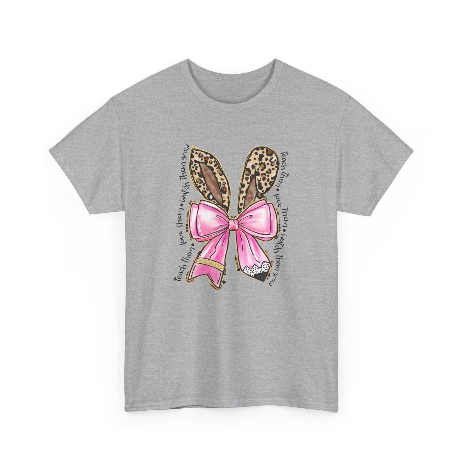 Making Learning Fun T-Shirt | Trendy & Comfortable Teacher Tee Bunny Pencil Bow