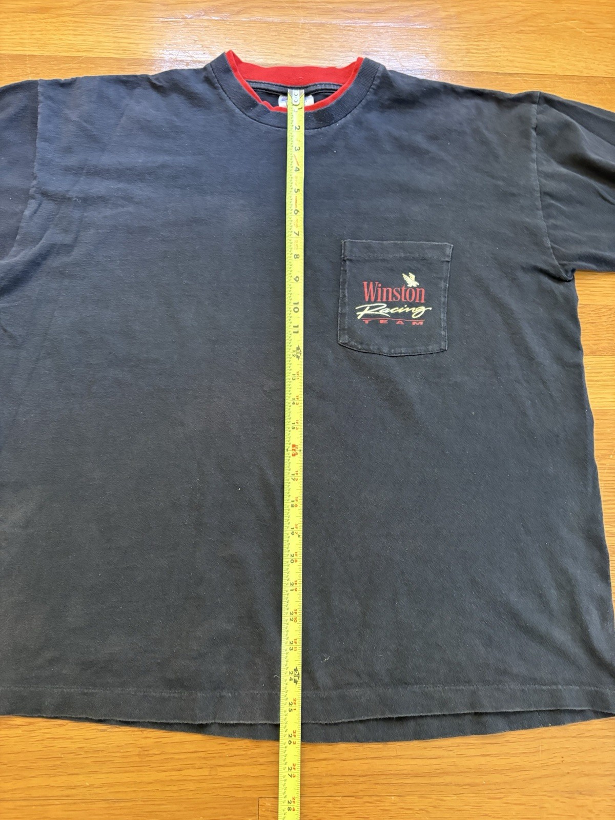 Vintage 90s Winston Cigarette Promo T-Shirt Winston Racing Team Adult XL Faded