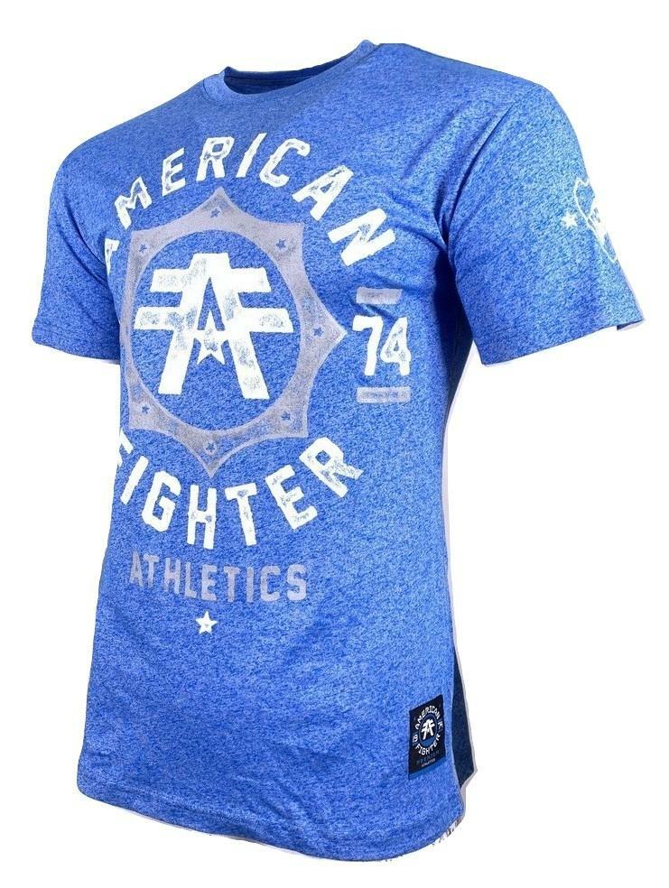 AMERICAN FIGHTER NORTH CAROLINA MARBLE Men&rsquo;s T-Shirt Blue *