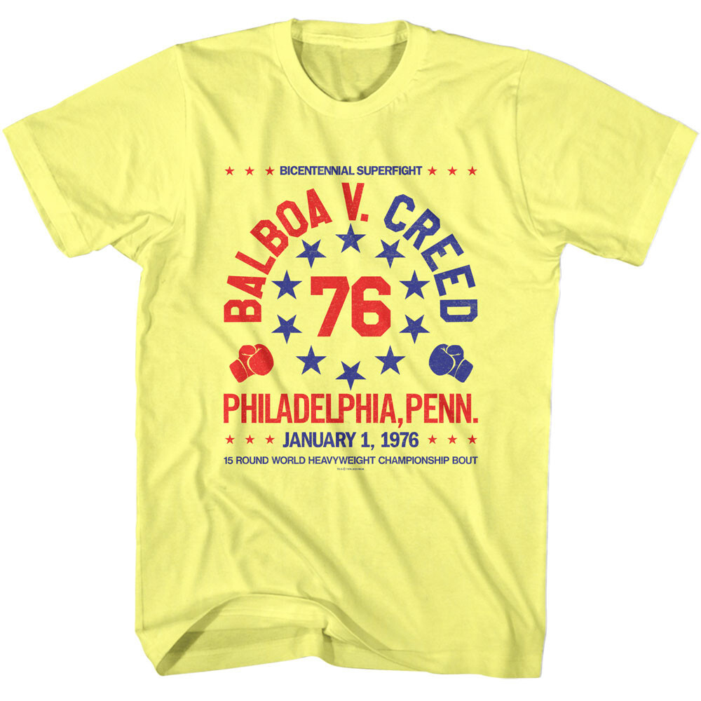Rocky Movie Bicentennial Superfight Balboa V Creed 15 Round 1976 Men&rsquo;s T Shirt