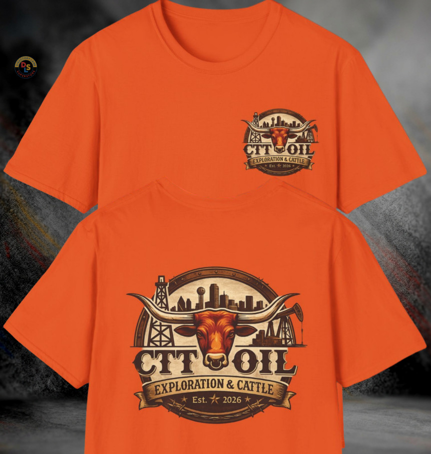 CTT Oil & Cattle Company Landman Front & Back T-Shirt | Softstyle Tee