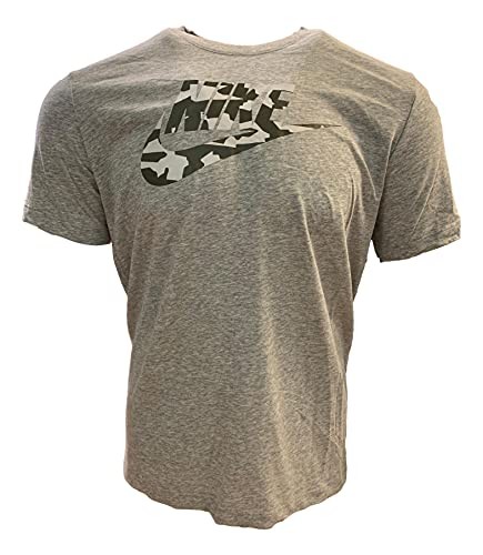 Nike Men&rsquo;s Icon Futura Tee Grey Camo Sz Medium DR0556-063