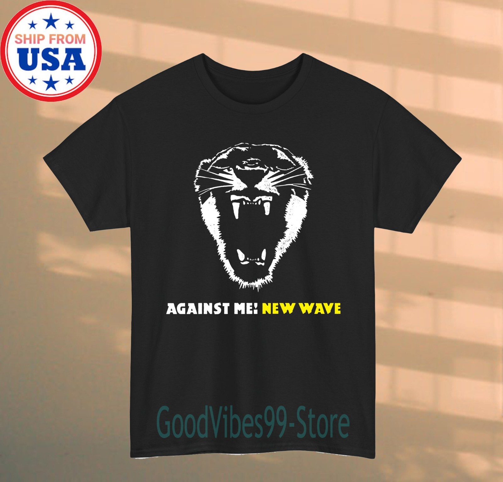 Against Me New Wave Men&rsquo;s Black T-shirt Size S-5XL