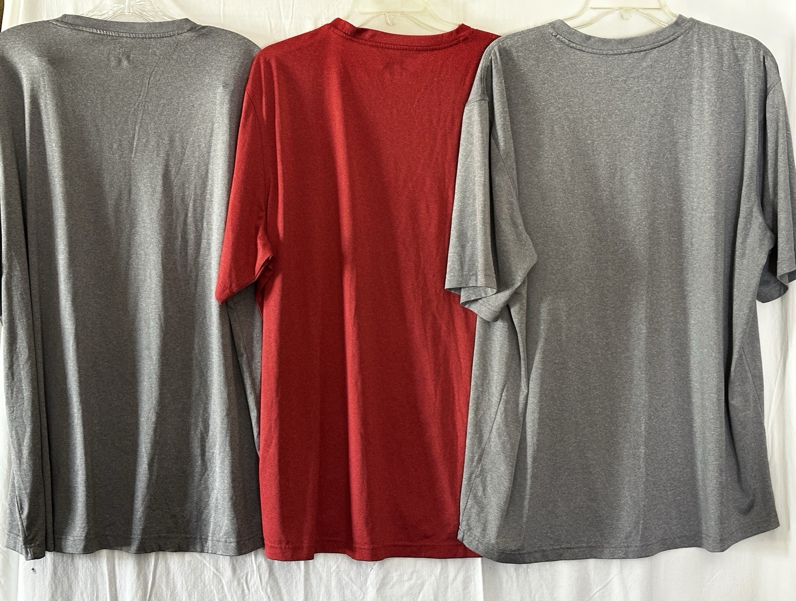 Lot 3 Fila Sport T-Shirt Men’s XXL Gray & Red Crew Neck Casualwear Athleticwear