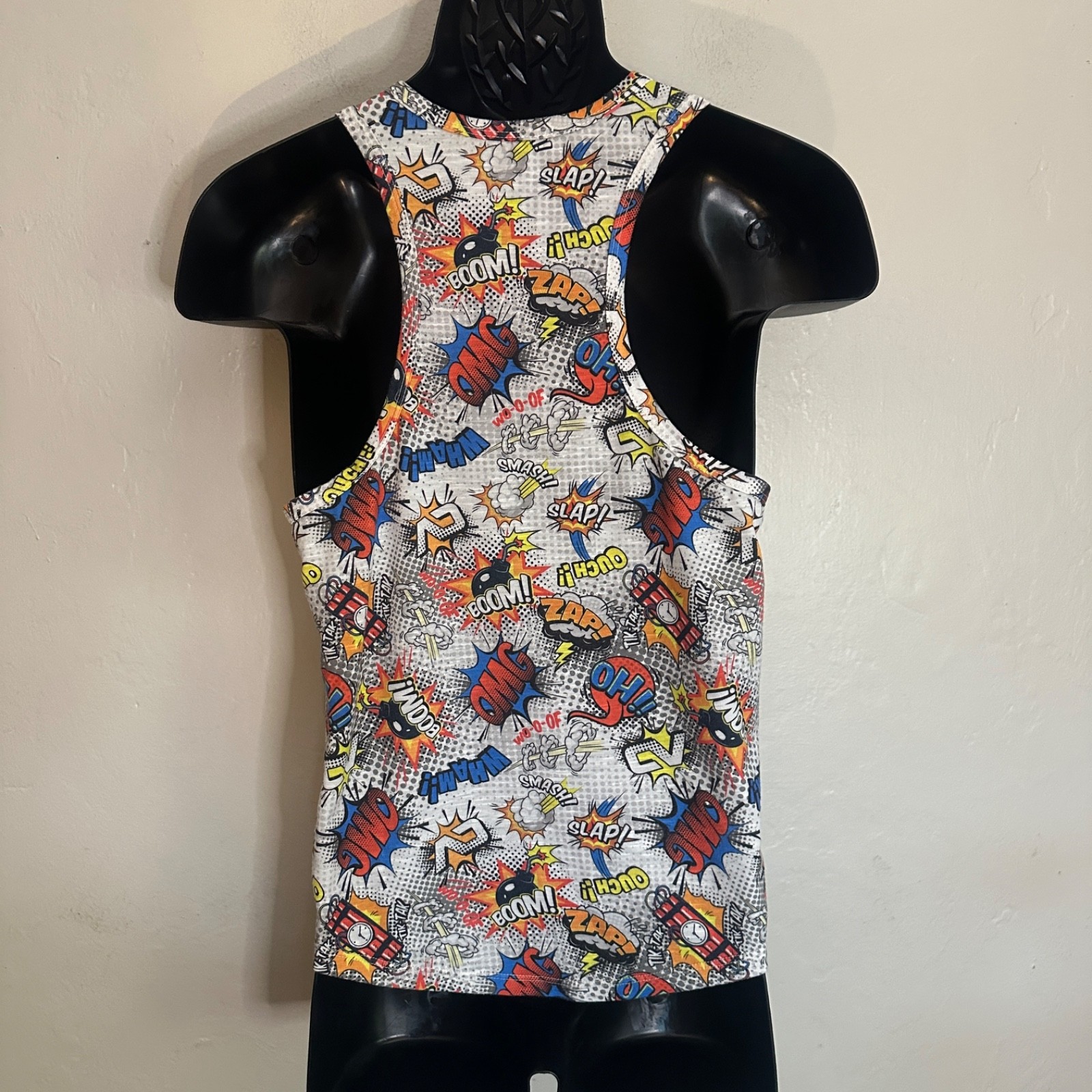 Addicted Tank Top Small Gently worn Cotton blend no fabric tag 18&Prime; armpits