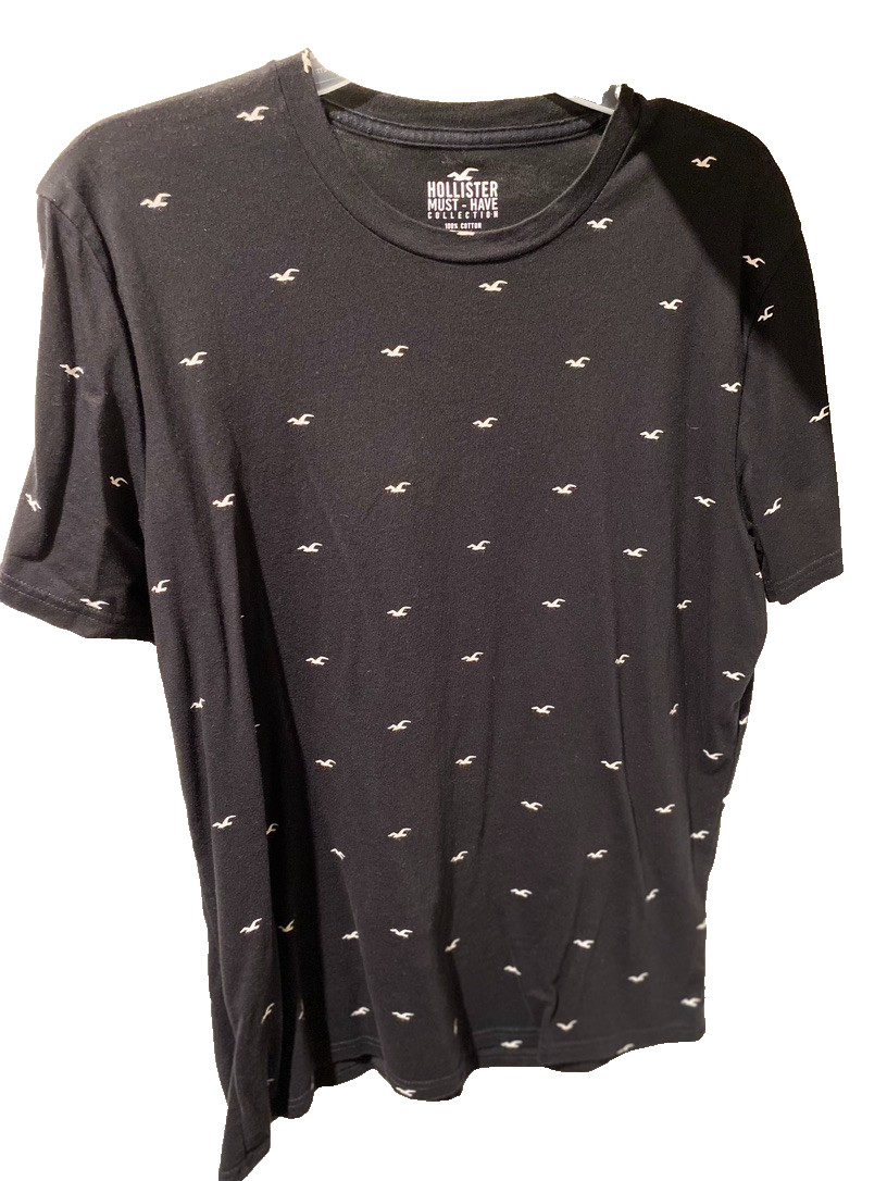 MEN&rsquo;S Hollister Must-Have Collection Bird Logo Short Sleeve T-Shirt- LARGE