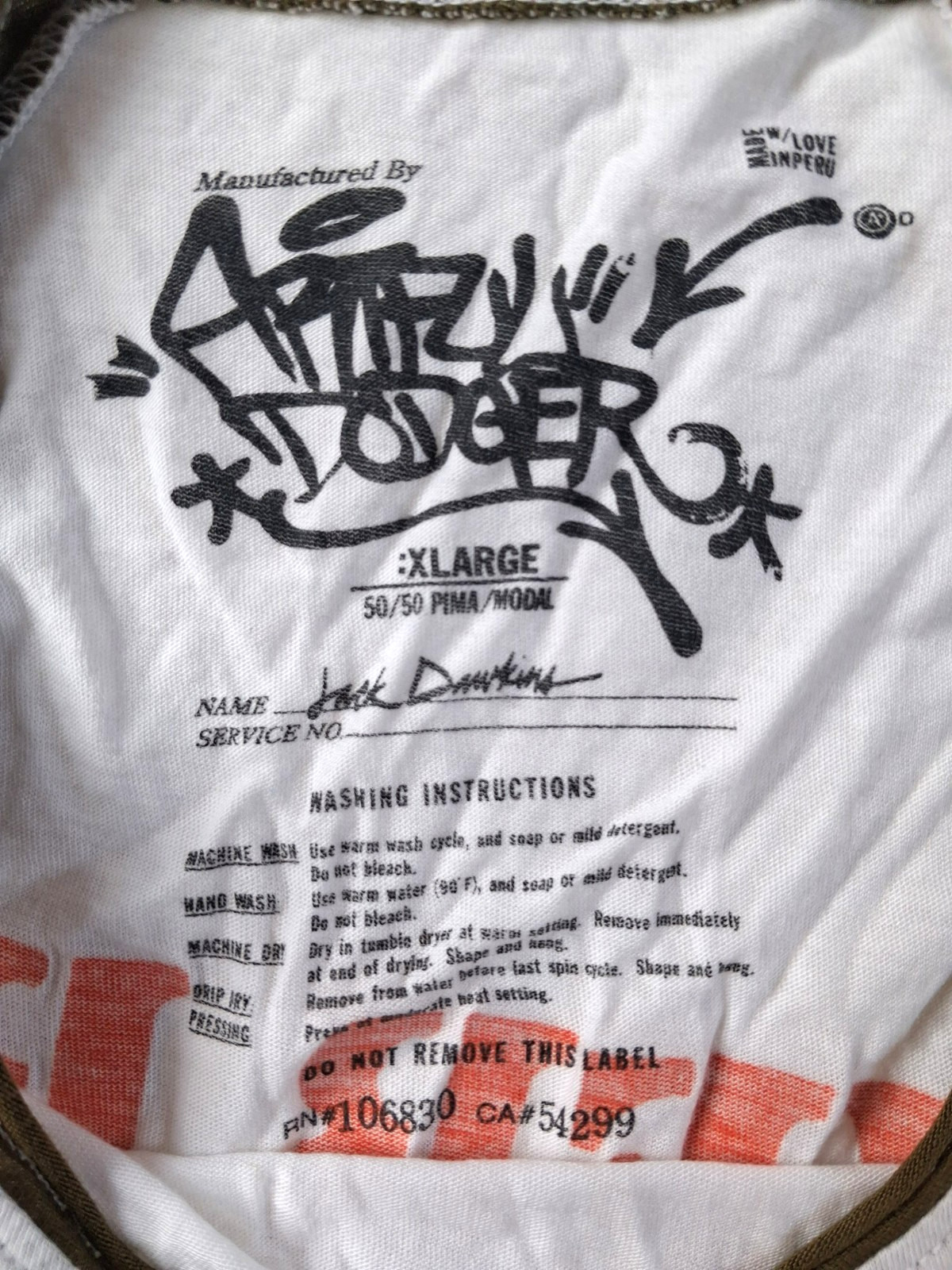 Artful Dodger Mens XL Tee Shirt 3/4 Sleeve Rock Fire Express Super Soft Vintage