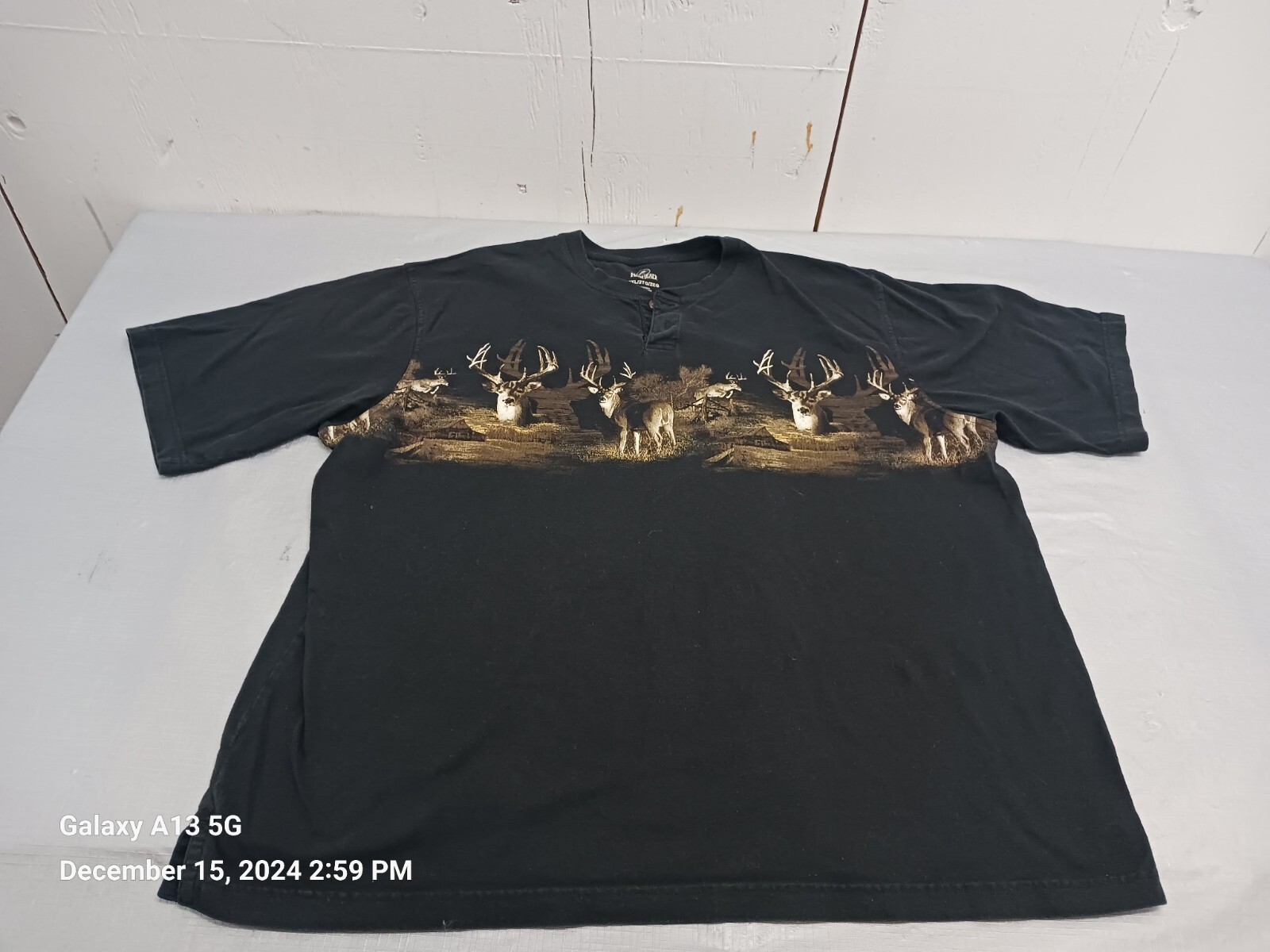 Red head Vintage Style Wild Life Deer T-shirt 2 Sided Print Size 2XL