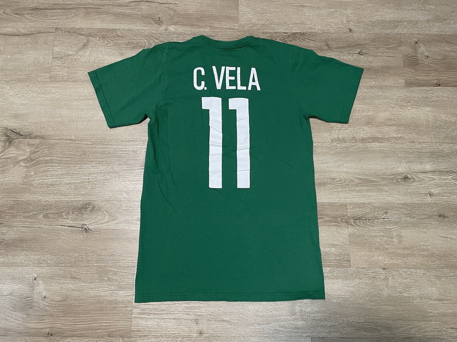 Adidas Ultimate Tee Men’s Sz S Mexico National C. VELA # 11 Green Soccer Futbol