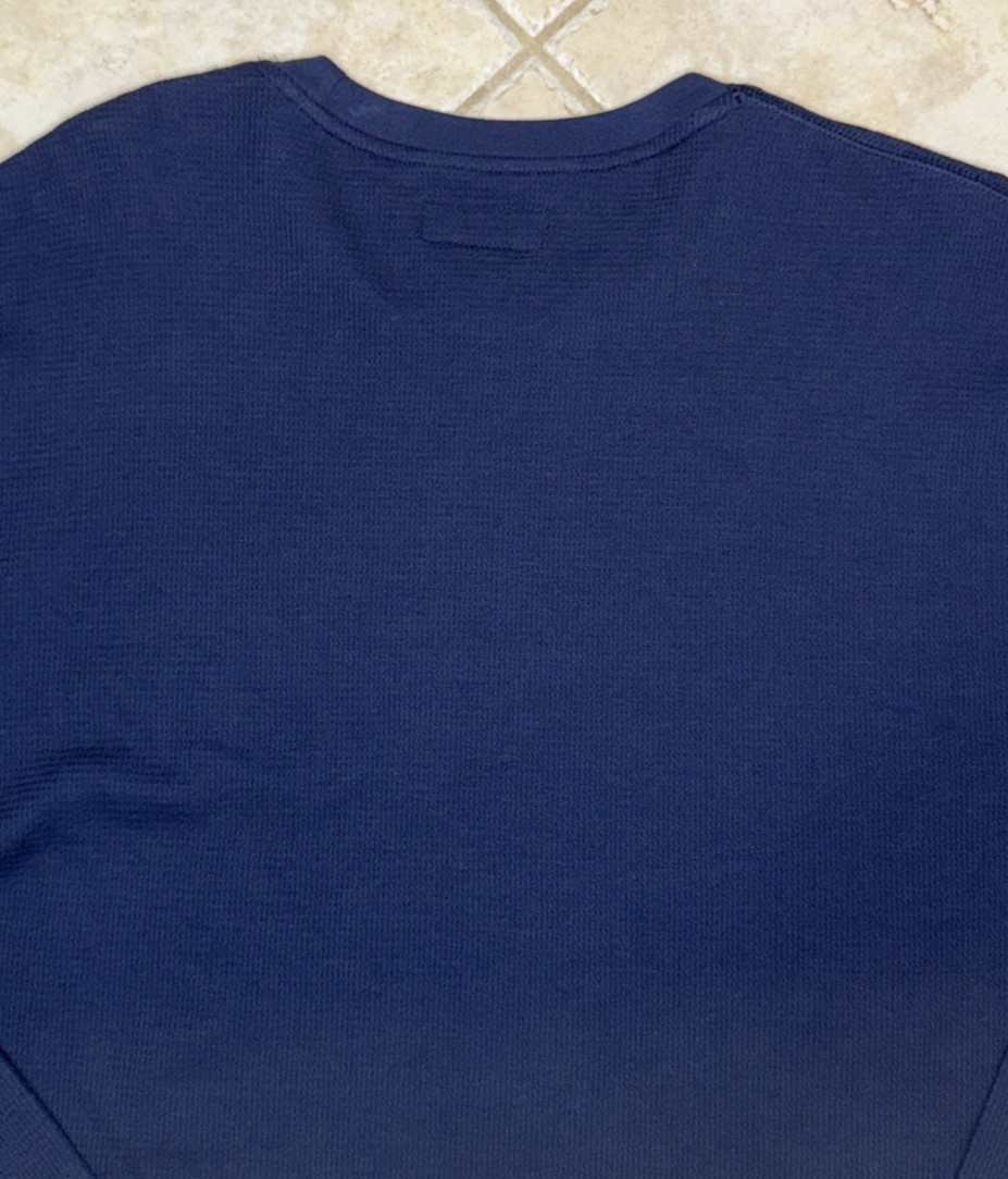 Polo Ralph Lauren Crew Neck Waffle Knit Sleep Shirt Mens XLT Navy w/ Pony NWT