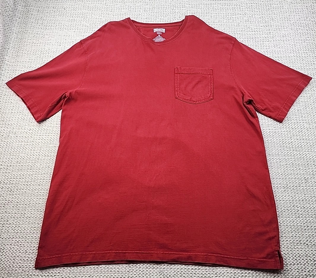 Duluth Trading Co T Shirt Mens XL Relaxed Fit Longtail Tee Pocket Work