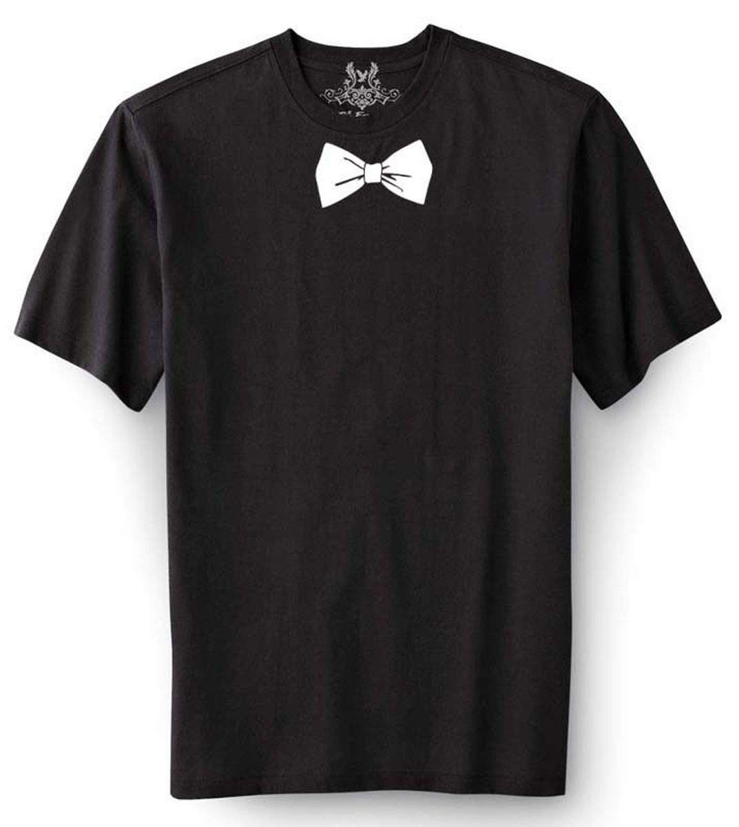 NW MEN&rsquo;S PRINTED NECKTIE « BOW TIE » FUNNY HIPSTER T-SHIRT S M L XL 2XL 3X 4XL 5XL