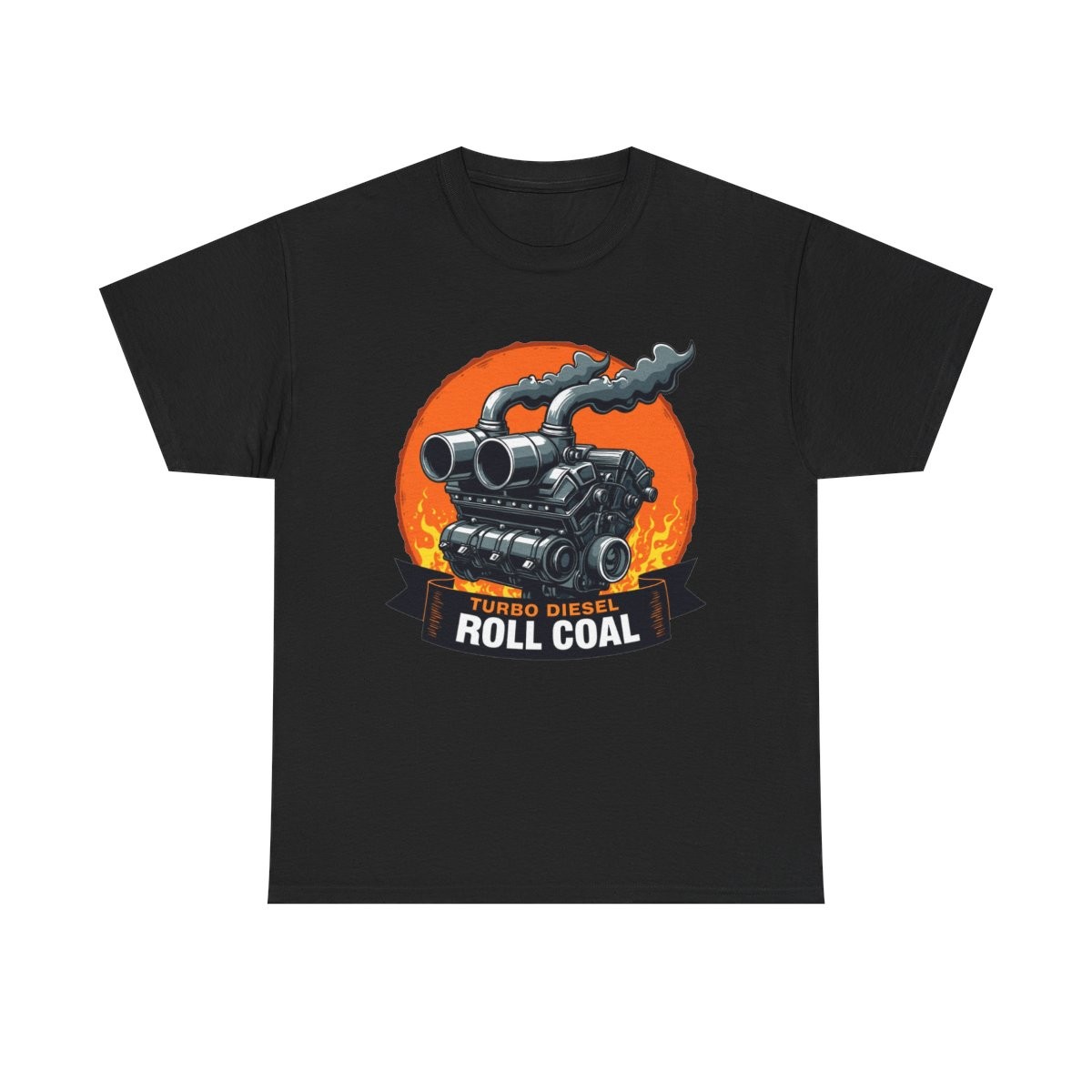 Turbo Diesel Roll Coal T-Shirt Graphic Tee for Truck Lovers Gift
