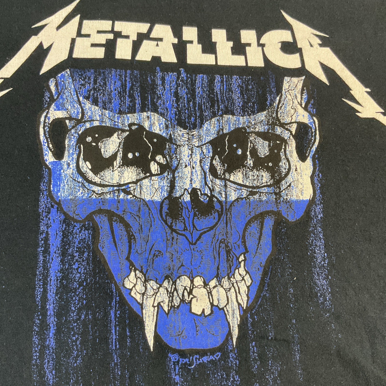 Metallica T-Shirt Men Sz XL Worldwired Tour 2017 VTG Y2K Orlando Double Sided