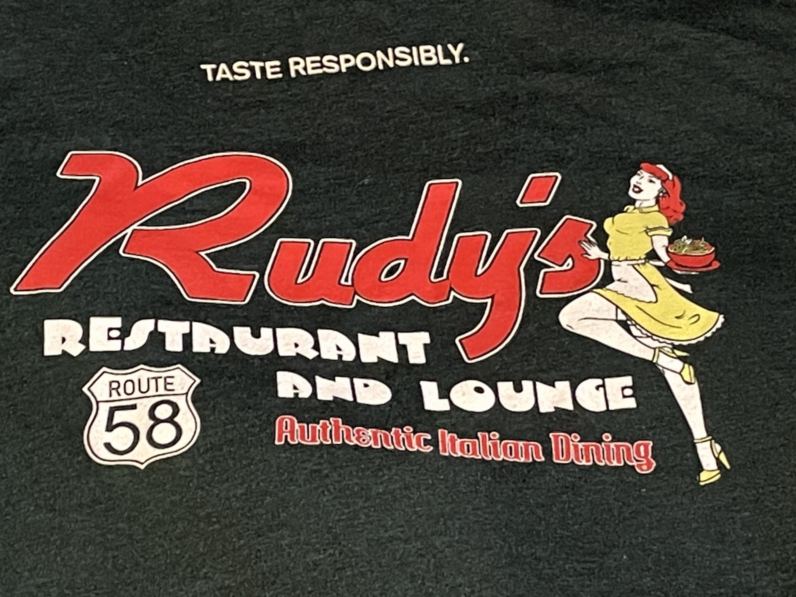 RARE! Rudy’s Restaurant & Lounge Jameson Irish Whiskey Women’s M Graphic T Shirt