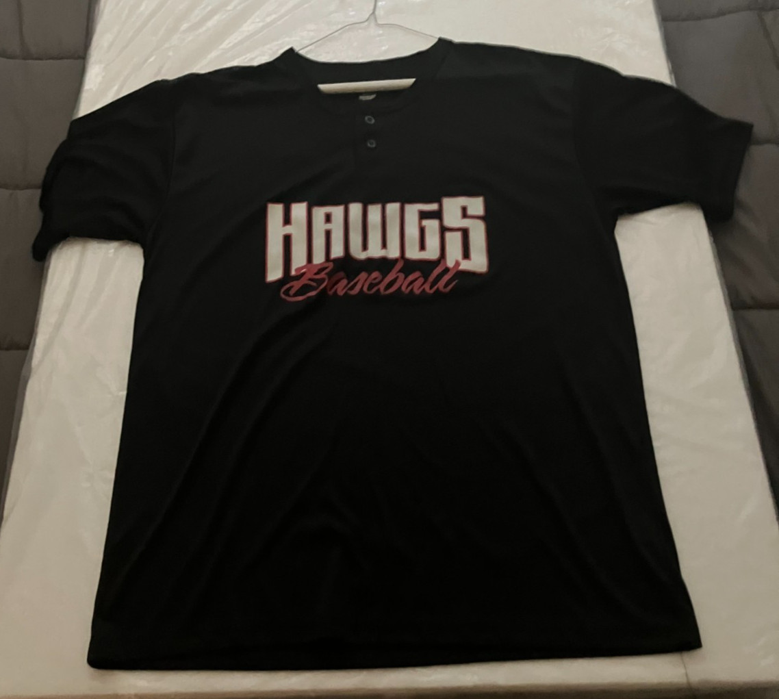 ALLESON ATHLETIC Hawgs Baseball Short Sleeve Shirt Large