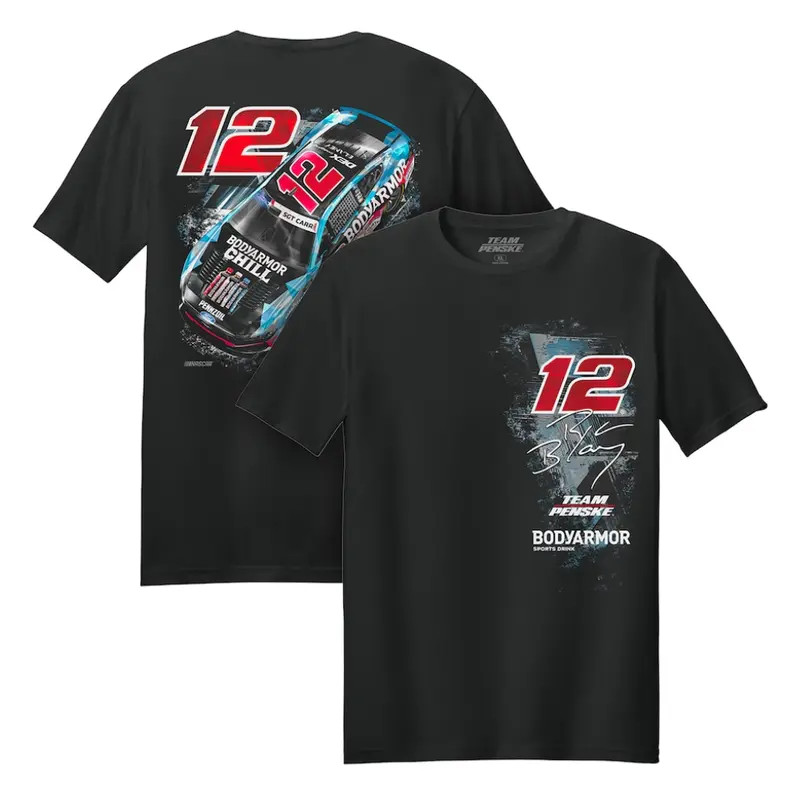 Men&rsquo;s Ryan Blaney Team Penske Black Body Armor Car T-Shirt