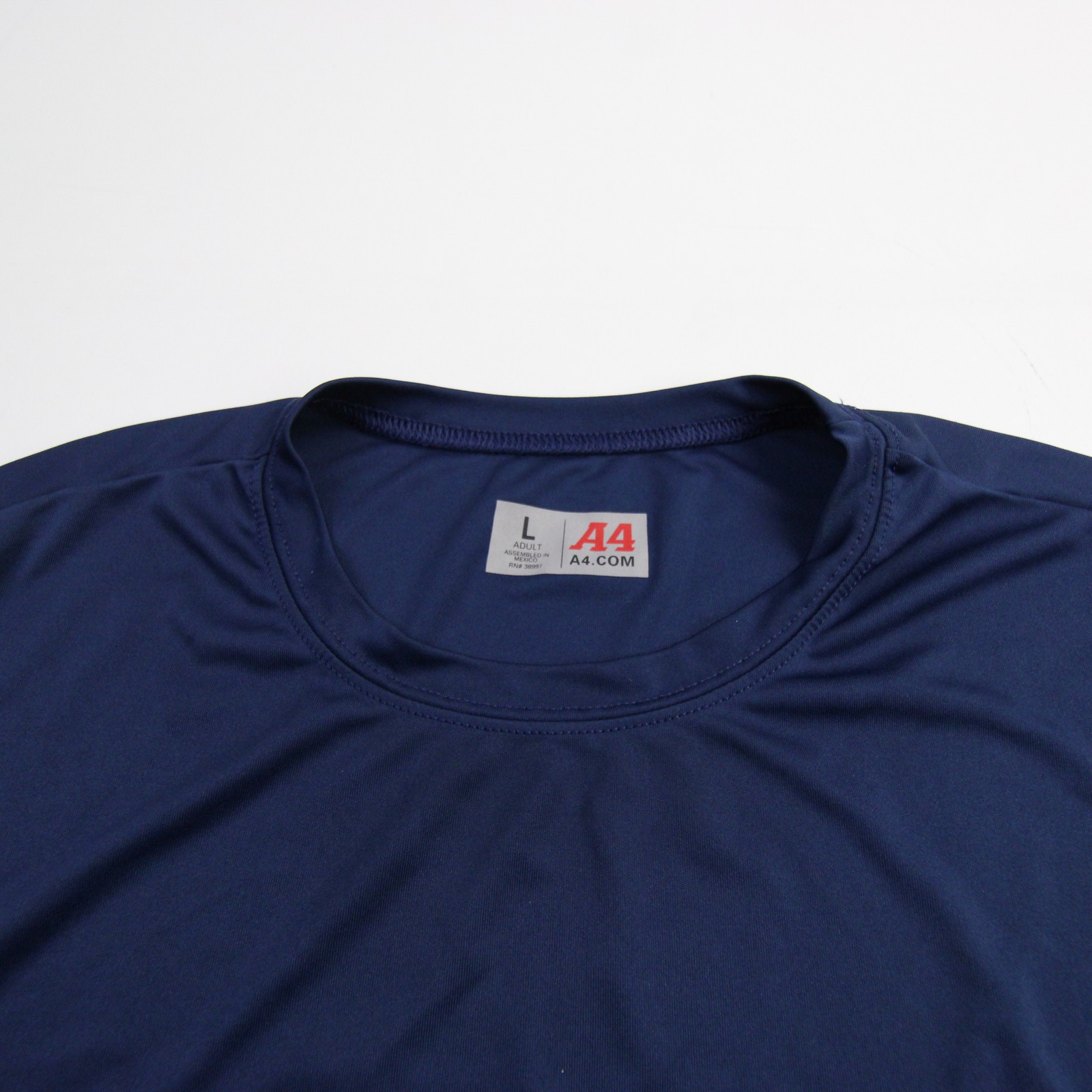 A4 Short Sleeve Shirt Men&rsquo;s Navy Used L