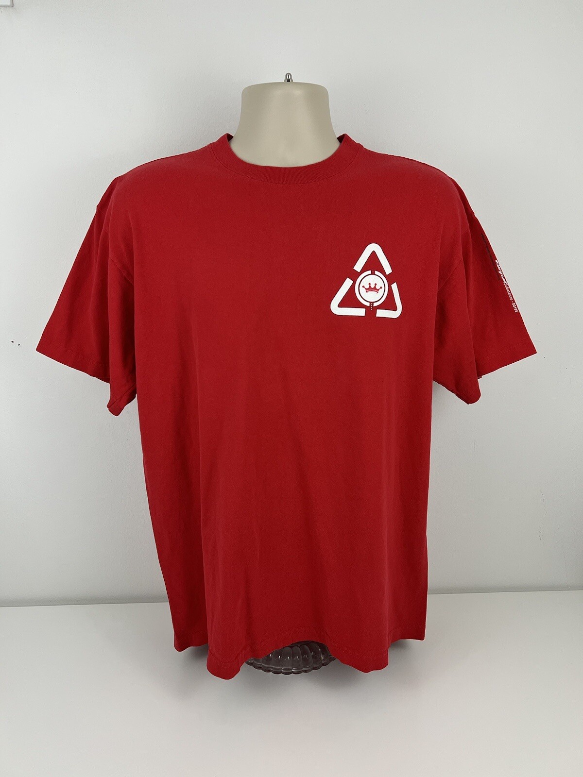 VTG Y2K Jnco Jeans Red Graphic T Shirt Men Size M Medium USA Made Cotton S/S EUC