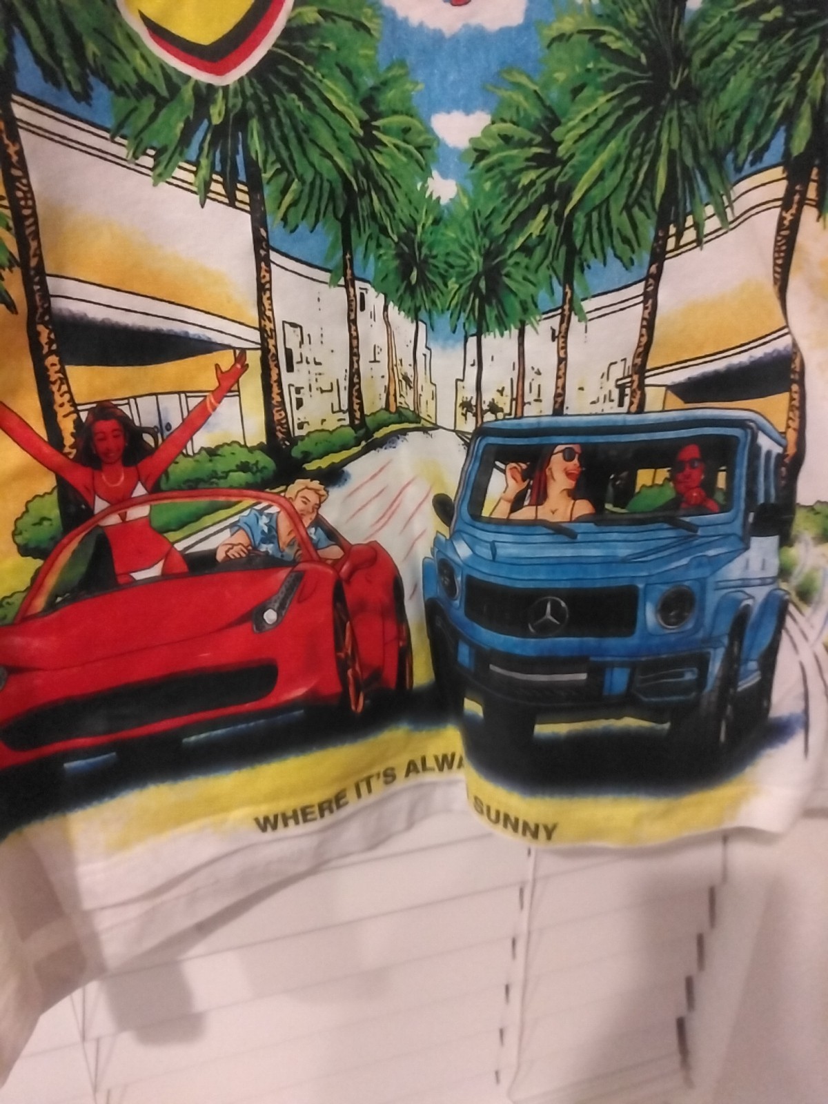 Forsaken Harmony Beach Spray Paint California Style Shirt Size Large