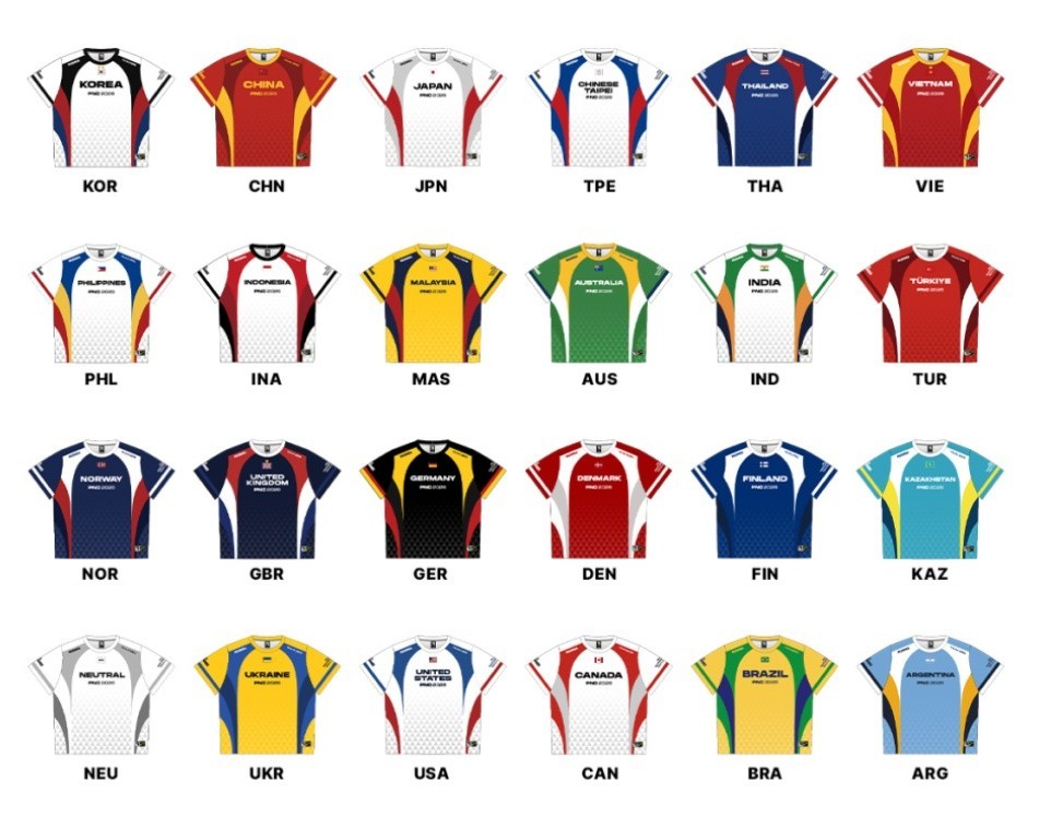 PNC PUBG Nations Cup 2026 Uniform Jersey Unisex Lifestyle Casual T-Shirts Top
