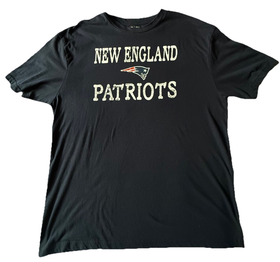 New England Patriots T-Shirt Blue Short Sleeve Size XL NFL Football