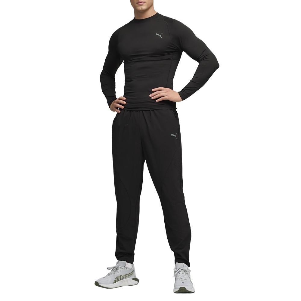 PUMA Pwrmode Base Layer Crew Neck Long Sleeve Athletic Pullover Shirt Mens Size