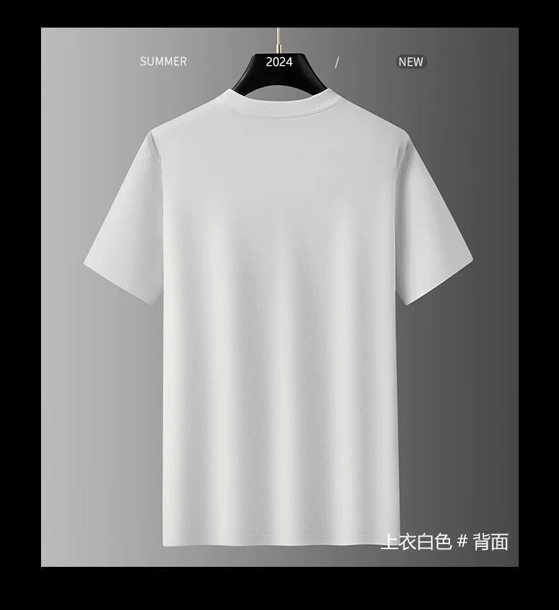 New Fashion Trend Embroidered Summer Short Sleeve Luxury Men Streetwear T-Shirt