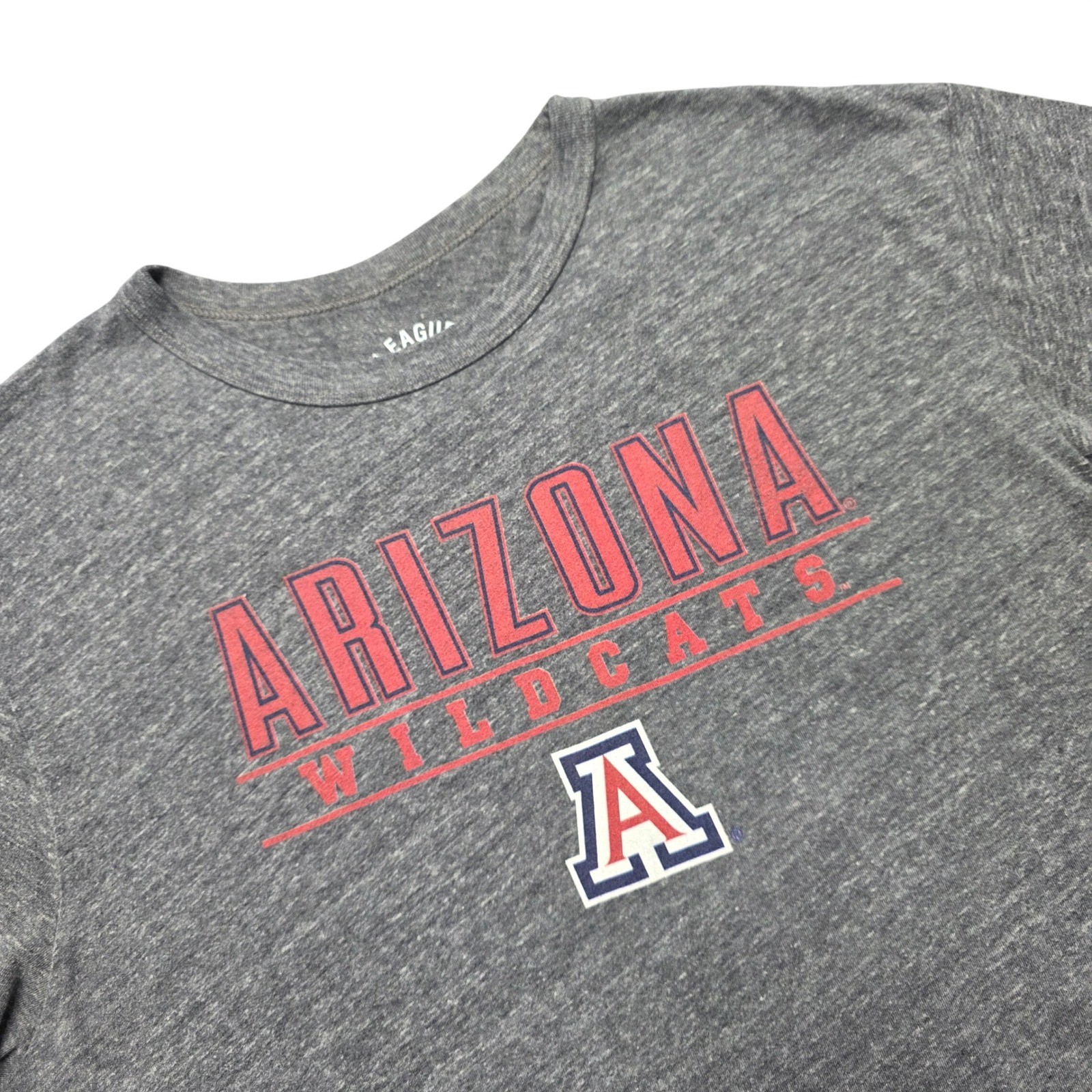 League 91 Arizona Wildcats T Shirt XL Gray Heather Tri Blend NCAA College Tee