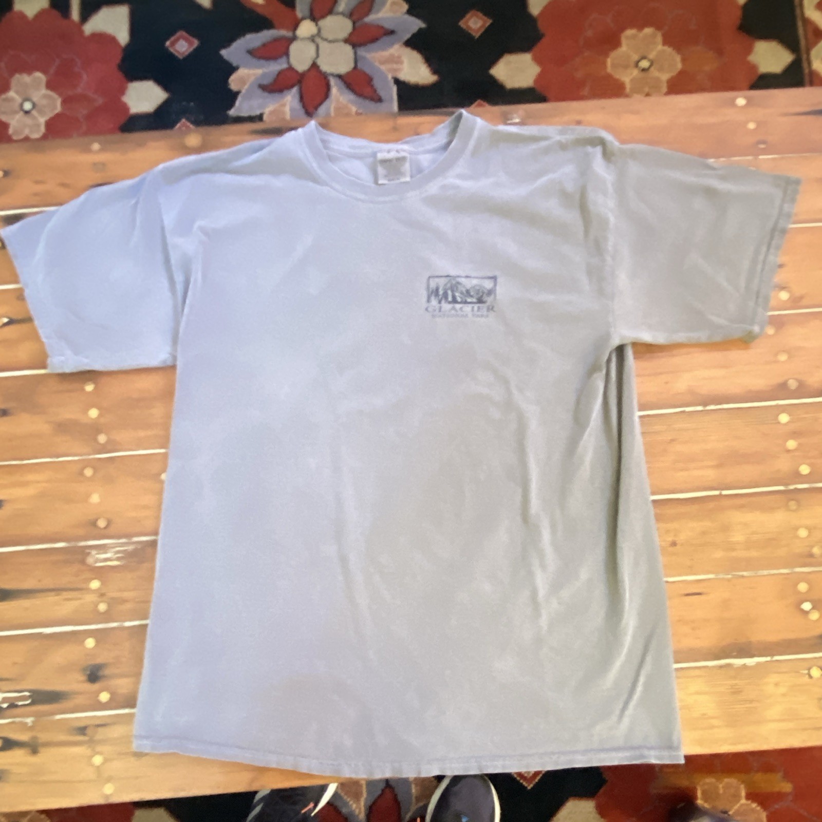 Comfort Colors Men&rsquo;s XL Light Brown Glacier National Park Cotton T-Shirt