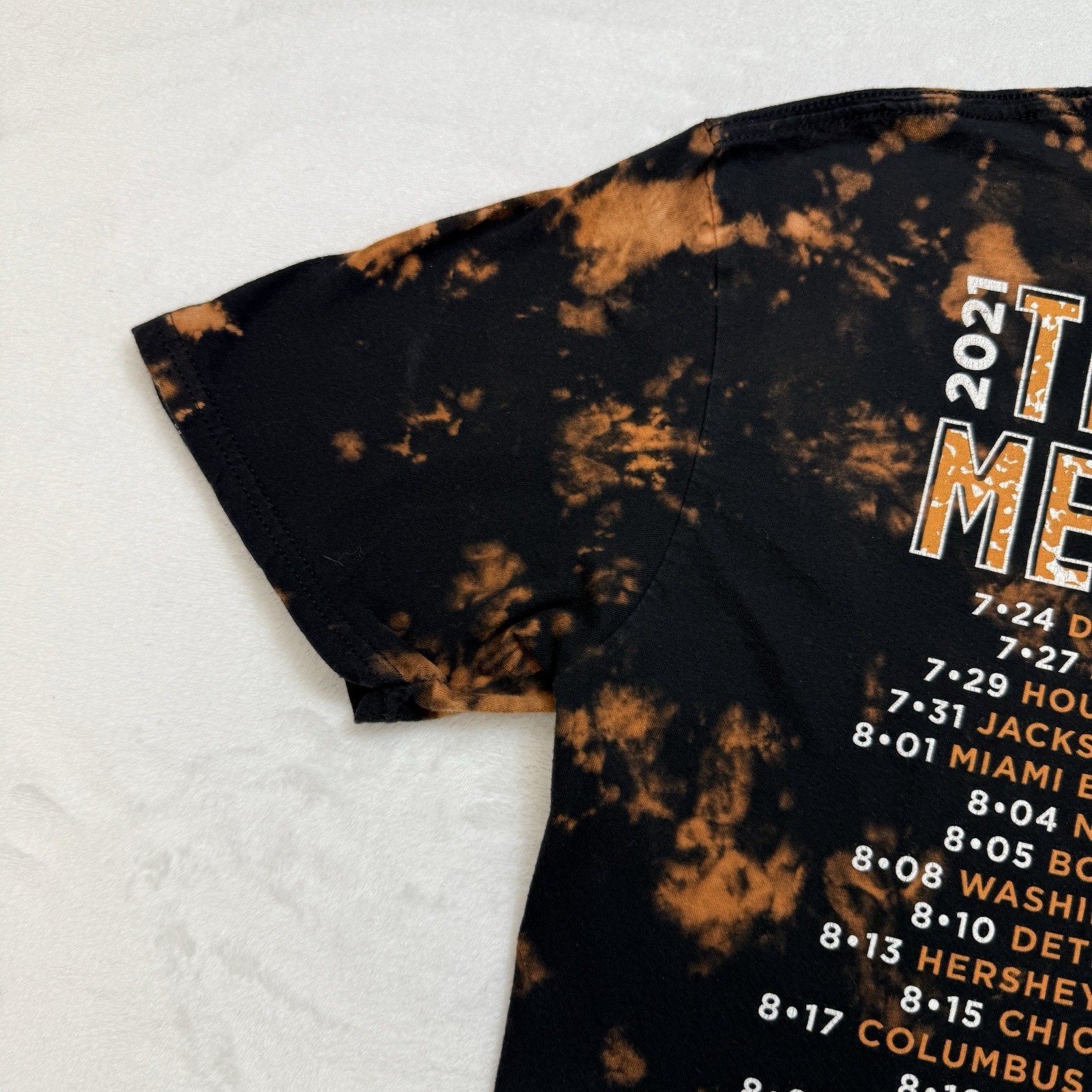 Green Day Hella Mega Tour Shirt L Bleach Tie Dye Fall Out Boy Weezer