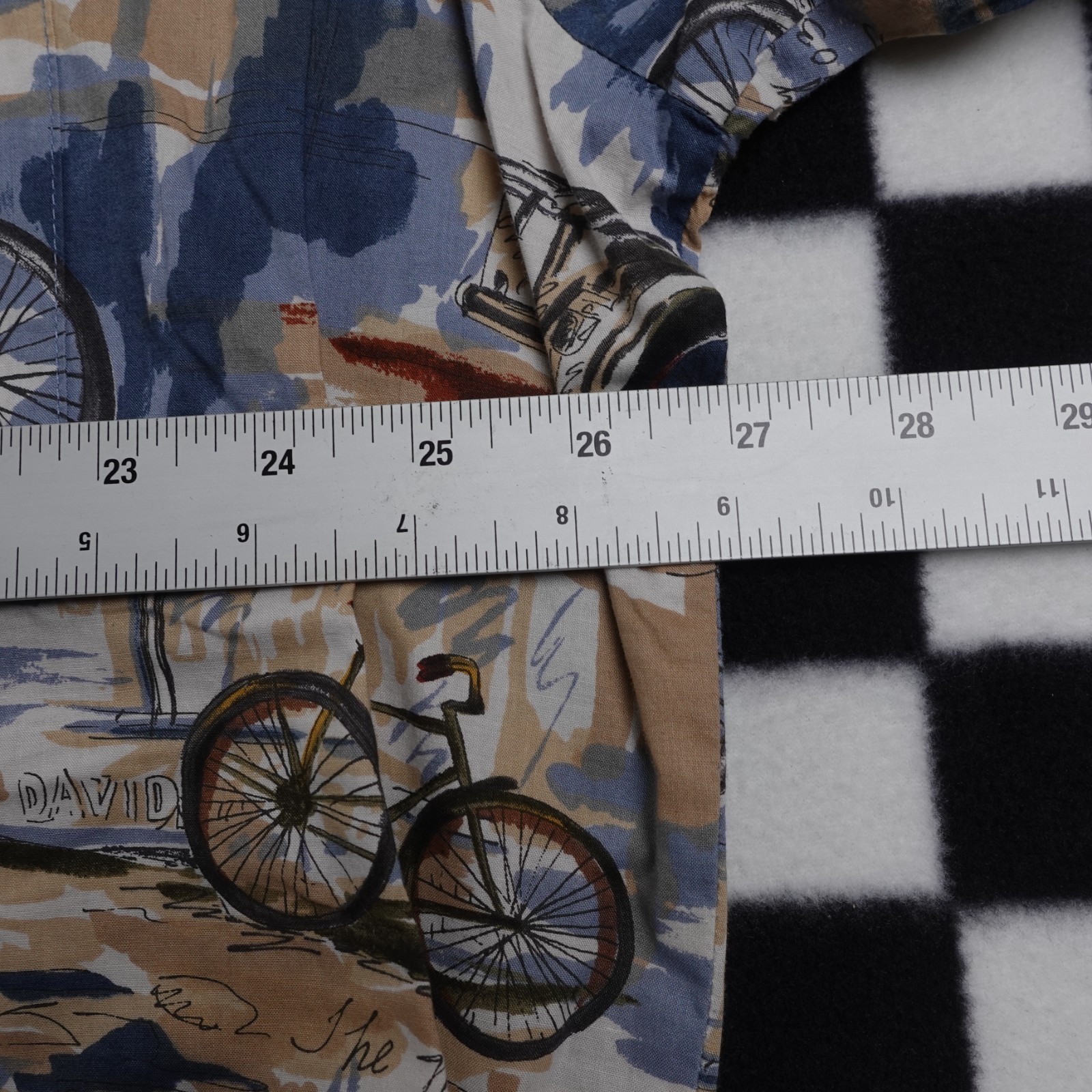Vintage Harley Davison biker Hawaiian style all over print button up Shirt 3XL
