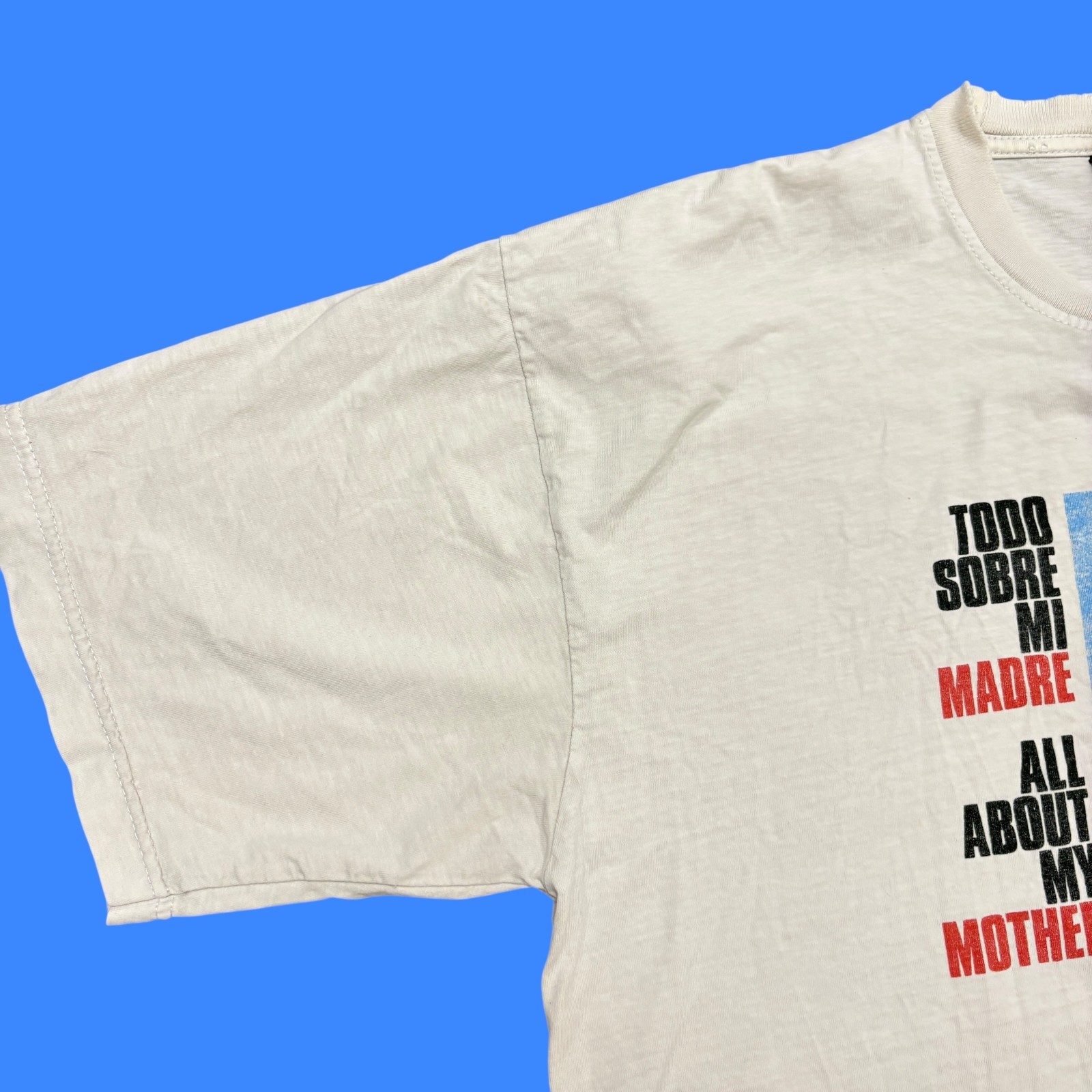 Vintage Movie Promo Shirt Mens XL White 90s Pedro Almodovar Art Graphic Cinema