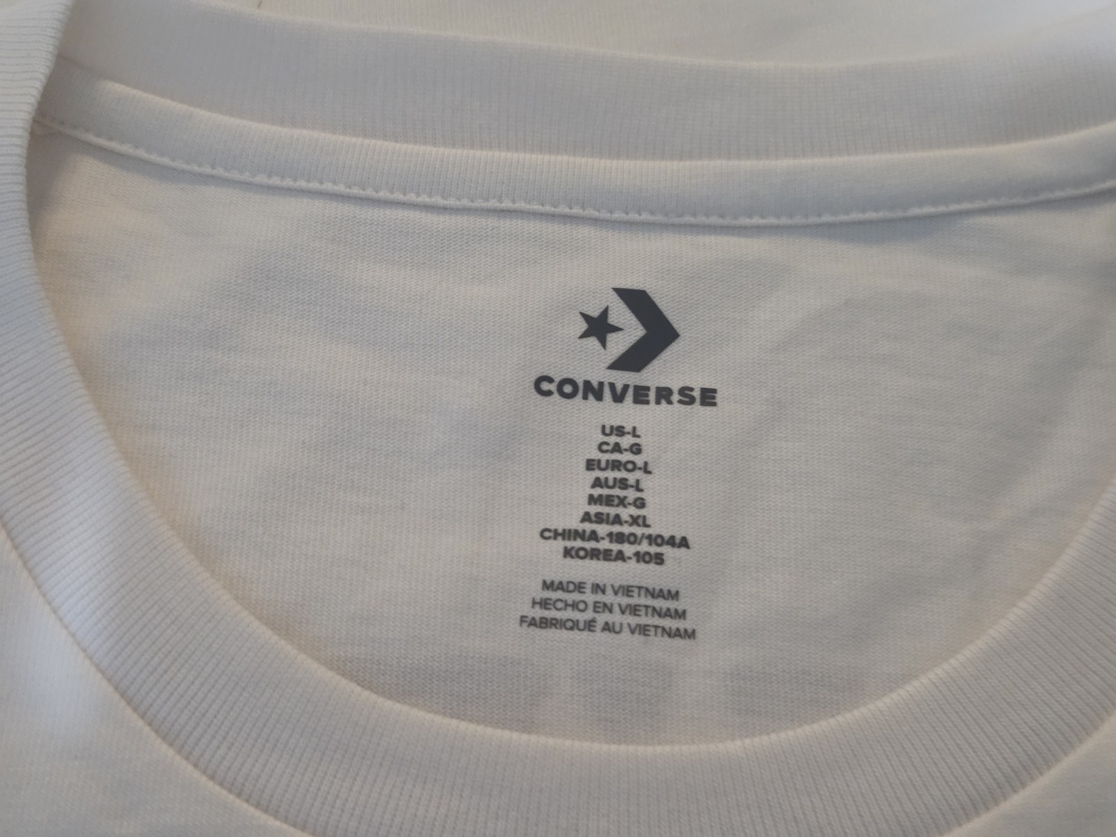 NWT Converse Men&rsquo;s Beige Graphic Print Shortsleeve T-Shirt