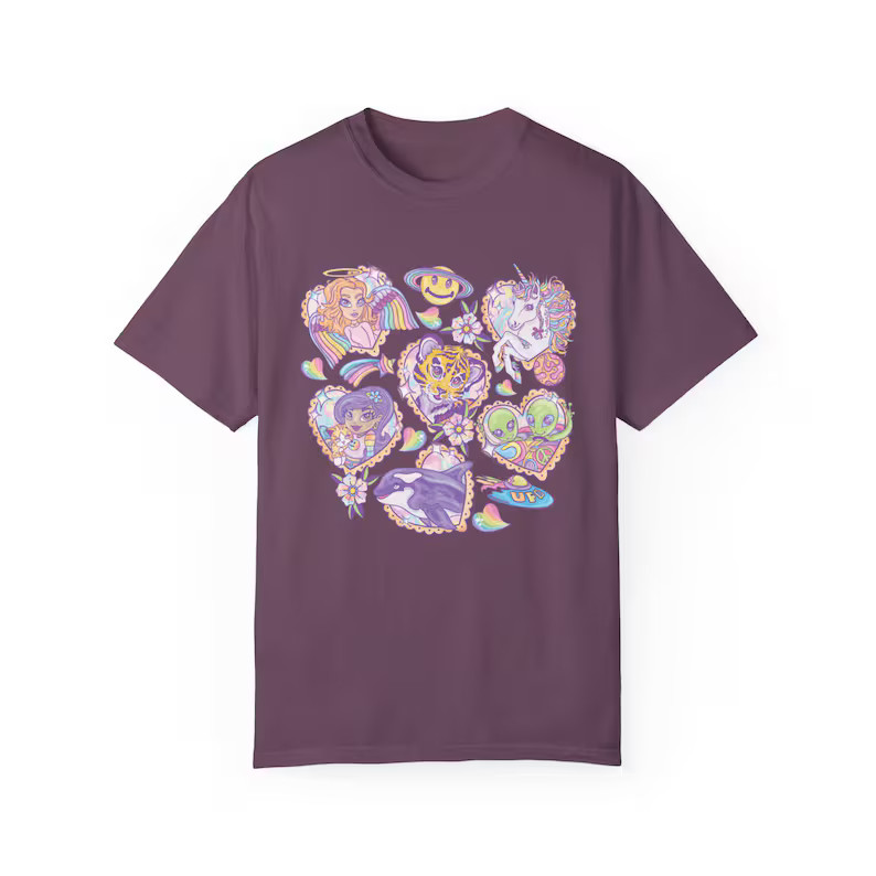 Vibes Comfort Tee Shirt Relaxed Fit Casual Style Soft
