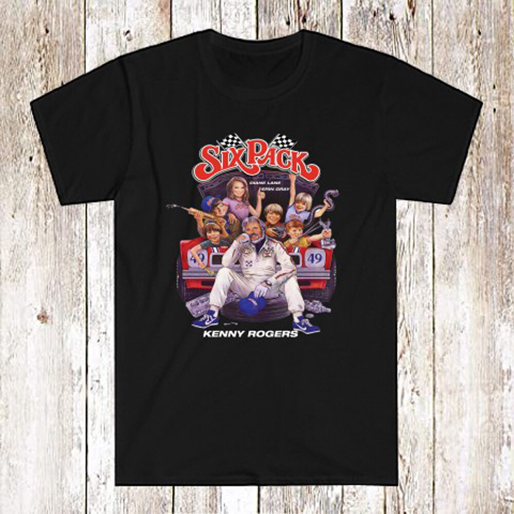Six Pack Movie Kenny Rogers Men&rsquo;s Black T-Shirt Size S-5XL