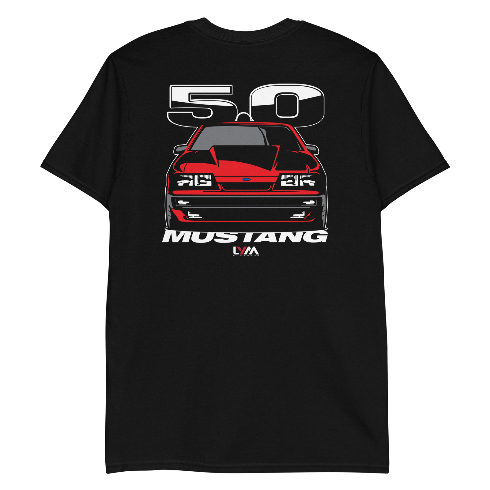 Foxbody 5.0 Ford Mustang 4 Eye Red T-Shirt