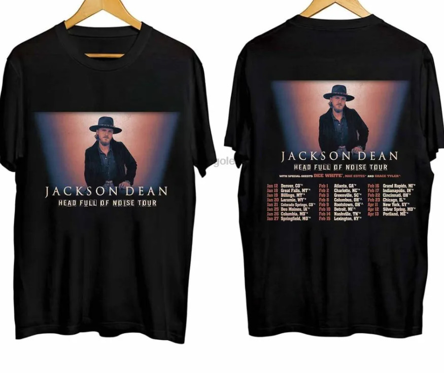 Jackson Dean Head Full Of Noise Tour 2024 Shirt Heavyweight T-s shirt