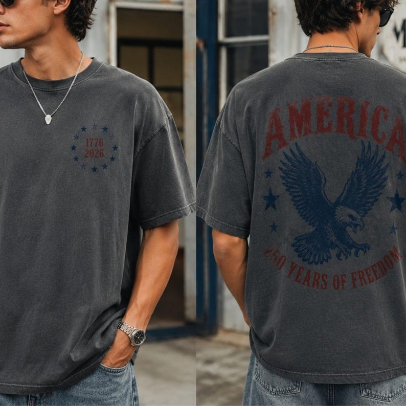 Comfort Colors America Eagle Shirt, 250th Anniversary Tee