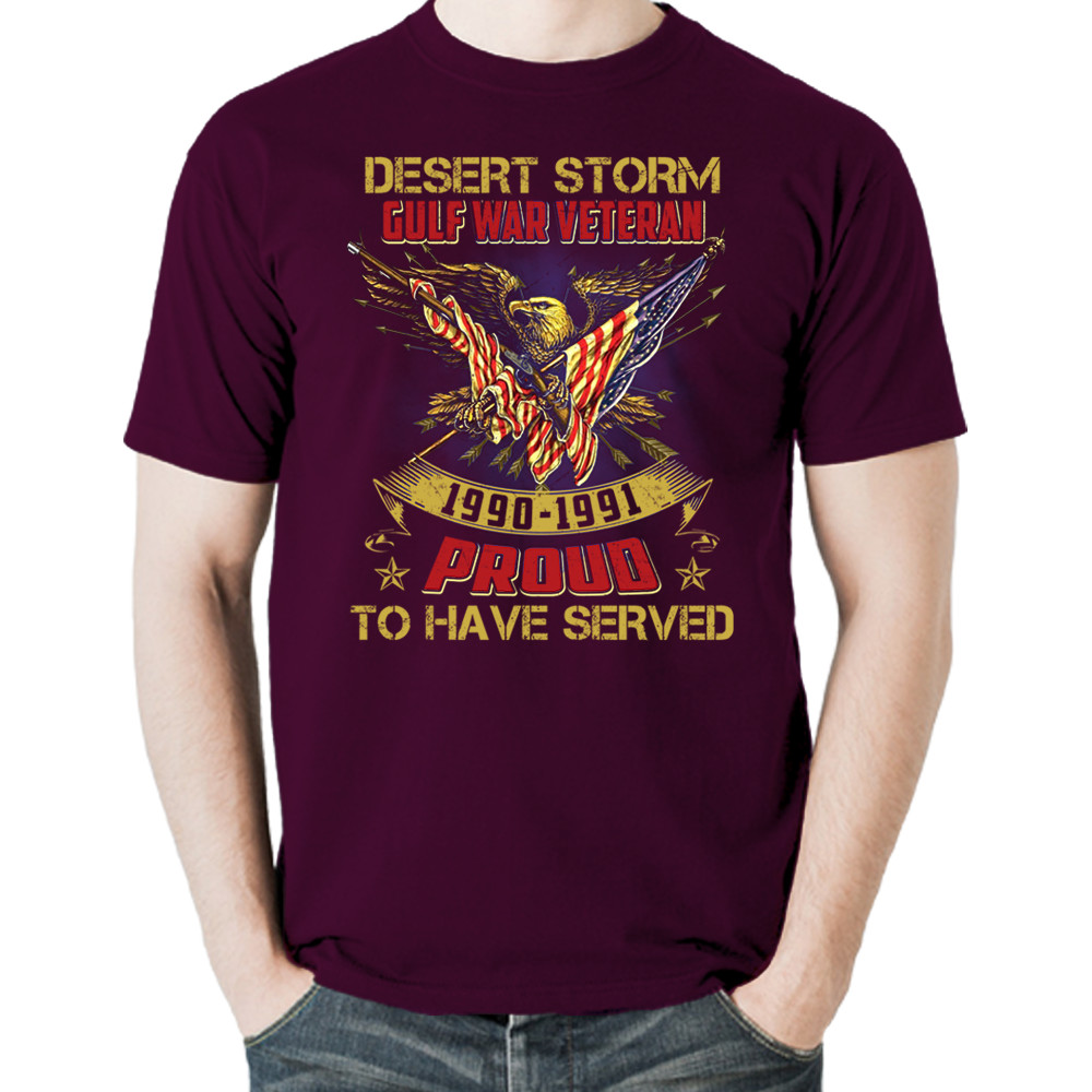 Veteran Gulf War Desert Storm US Patriotic Proud Hero T-Shirt Tee Gift New